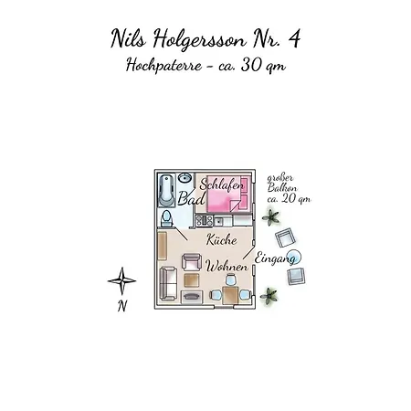 Apartment Nils Holgersson - 4 *